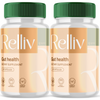 Image of Relliv Probiotic Gut Health Formula, Enhance Digestive Function (2 Pack - 120 Capsules)