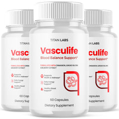 (3 Pack) Vasculife Advanced Blood Max Support Supplement Vascu Life 180 Capsules