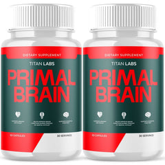 (2 Pack) Primal Brain Natural Brain Supplement PrimalBrain 120 Capsule