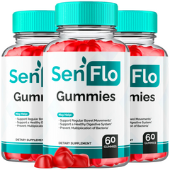 Senflo Digestive Support Gummies Advanced Gut Health Balance Supplement (3 Pack-180 Gums)