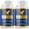 Image of (2 Pack) Iron Vision Pills Support Healthy Eye Function IronVision 120 Capsules