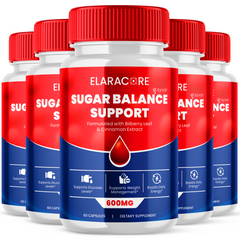 Elaracore Advanced Glycogen Supplement Natural Circulation Support (5 Pack-300 Capsules)