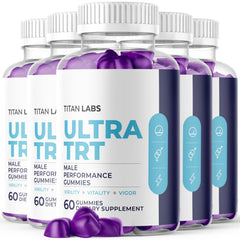 (5 Pack) Ultra TRT ACV Gummy Male Health Support Formula UltraTRT 300 Gummies