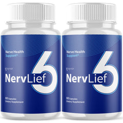 (2 Pack) Nerv Lief 6  Formula Natural NervLief6 Supplement 120 Capsules