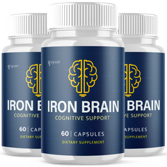 Iron Brain All Natural Formula Brain Supplement (3 Pack - 180 Capsules)