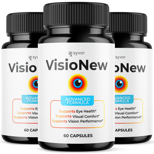 Vision Performance Supplement (3 Pack) VisioNew Advanced Eye Vision Support Visio New Supplement 180 ...
