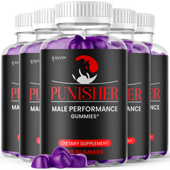 Punisher Male Gummy Supplement (5 Pack - 300 Gummies)