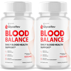 (2 Pack) Glyco Rev Advanced Blood Support Formula Supplement GlycoRev 120 Capsules