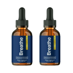 Breathe Drops for Lung Cleanse & Detox, Respiratory Support Drops (2-Pack)