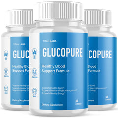 (3 Pack) Glucopure Advanced Blood Health Support Supplement Gluco Pure 180 Caps