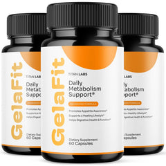 (3 Pack) GelaFit Advanced Energy & Fitness Max Supplement Gela Fit 180 Capsules