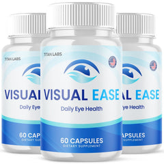 (3 Pack) Visual Ease Support Healthy Eye Vision & Function VisualEase 180 Capsules