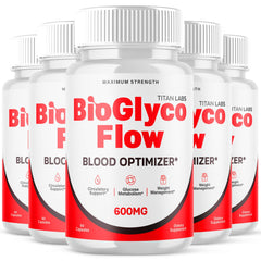 (5 Pack) BioGlyco Flow Advanced Blood Support Supplement Bio Glyco Flow 300 Capsules