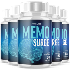 (5 Pack) Memo Surge All Natural Brain Supplement MemoSurge 300 Capsule