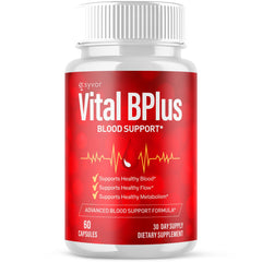 (1 Pack) Vital B Plus Advanced Blood Support Supplement VitalBPlus 60 Capsules