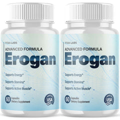 (2 Pack) Erogan Advanced Male Support Max Vitamin Supplement Ero Gan 120 Capsules