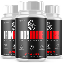 (3 Pack) Iron Horse Supplement Pills 180 Capsules