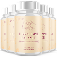 Thyrafemme Balance Advanced Formula Thyra Femme Supplement Pills (5 Pack - 300 Capsules)