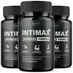 Intimax for Men Advanced Max Formula Vitamin Supplement (3 Pack-180 Capsules)
