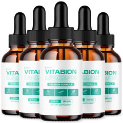 (5 Pack) Vitabion Blood Support Drops Vita Bion Vitamin Supplement 150 Servings