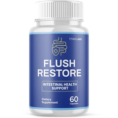 (1 Pack) Flush Restore Probiotic For Gut Health & Digestive Function 60 Capsules