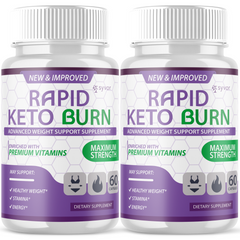 (2 Pack) Rapid Keto Burn Advanced Formula Energy & Fitness Supplement 120 Capsules