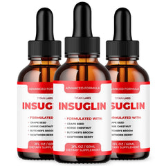 (3 Pack) Insuglin Drops Advanced Blood Support Supplement Insu Glin 90 Servings