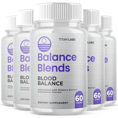 (5 Pack) Balance Blends Advanced Blood Support Supplement BalanceBlends 300 Capsules