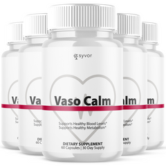 Vaso Calm Pills Advanced Blood Health Max Support VasoCalm (5 Pack - 300 Capsules)
