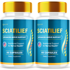 Sciatilief Advanced Nerve Support Formula Maximum Strength Vitamin (2 Pack-120 Capsules)