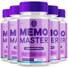 (5 Pack) Memo Master Nootropic All Natural Formula Brain Supplement 300 Capsules