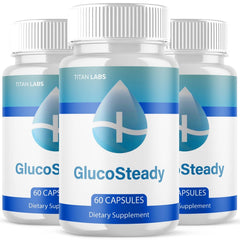 (3 Pack) GlucoSteady Advanced Blood Support Formula Gluco Steady 180 Capsules