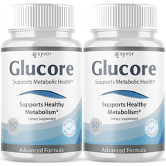 (2 Pack) Glucore Pills Advanced Blood Health Support Vitamin Glu Core 120 Capsules