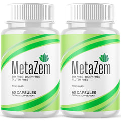 (2 Pack) MetaZem Advanced Energy & Fitness Max Supplement Meta Zem 120 Capsules