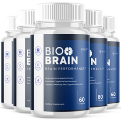 Bio Brain Natural Formula Brain Supplement BioBrain (5 Pack - 300 Capsules)