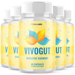 (5 Pack) Vivogut Probiotic For Gut Health & Digestive Function Vivo Gut 300 Caps