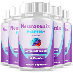 (5 Pack) Neurozenix Focus Plus Natural Brain Supplement 300 Capsules