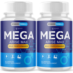 (2 Pack) Mega Arise Max Advanced Male Support Supplement MegaArise 120 Capsules