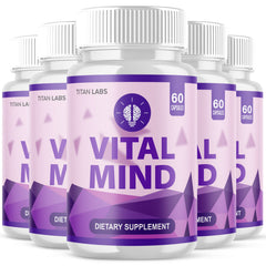 (5 Pack) Vital Mind All Natural Brain Supplement VitalMind 300 Capsule