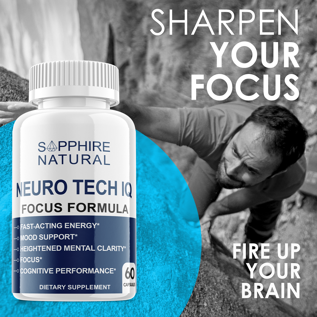 Neuro Code Supplement Neuro Tech IQ Brain Supplement, Neuro Tech Focus Formula (1 Pack-60 Ca ...