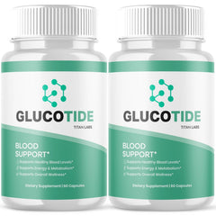 (2 Pack) Glucotide Advanced Blood Support Supplement Gluco Tide 120 Capsules