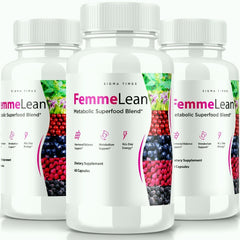 (3 Pack) FemmeLean Supplement Metabolic Super Food Blend 180 Capsules - ARMOLEY