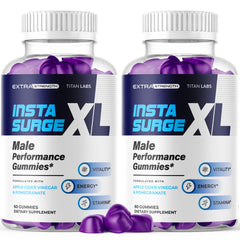 (2 Pack) Insta Surge XL Advanced Male Support Supplement InstaSurgeXL 120 Gummies