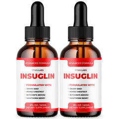 (2 Pack) Insuglin Drops Advanced Blood Support Supplement Insu Glin 60 Servings