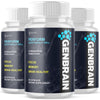 Image of (3 Pack) Genbrain All Natural Brain Supplement Gen Brain 180 Capsules