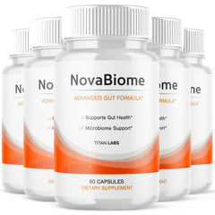 (5 Pack) NovaBiome Probiotic Gut Health & Digestive Function Nova Biom 300 Capsules