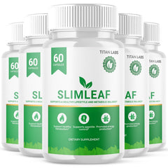 (5 Pack) SlimLeaf Advanced Energy & Fitness Supplement Slim Leaf 300 Capsules
