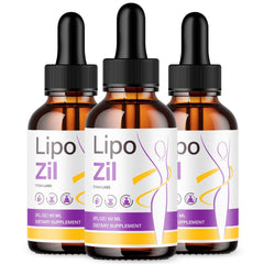 (3 Pack) Lipozil Drops Advanced Health & Fitness Formula Lipo Zil, 90 Servings