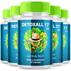 Detoxall 17 Pills, Detoxall 17 Brain Boosting (5 Pack - 300 Capsules)