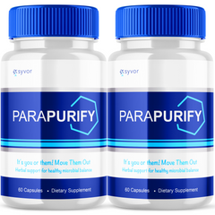 Parapurify Natural Cleanse Advanced Gut Support Vitamin Supplement Pills (2 Pack - 120 Capsules)